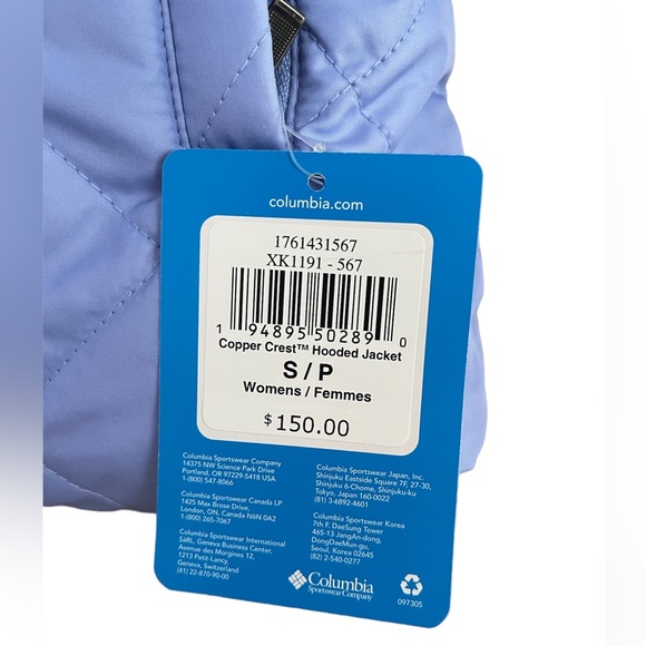 Columbia Copper Crest Hooded Jacket Size S NWT - Picture 4 of 4